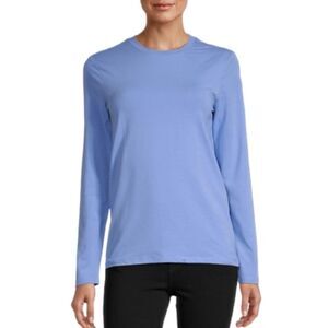 En Thread Blue Organic Cotton Blend Top Womens Size XS